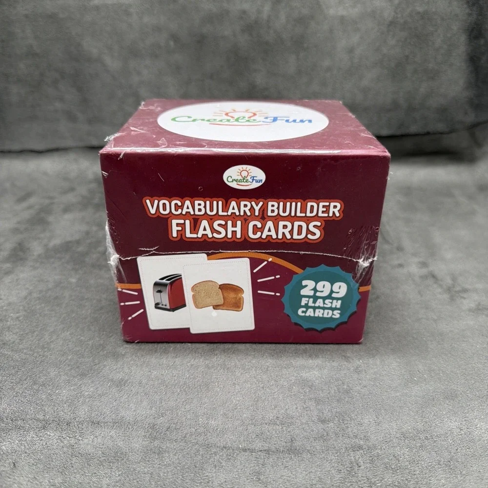 CreateFun Vocabulary Builder Bundle | Speech Therapy Flash Cards | Adults & Kids
